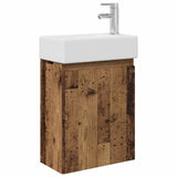 Bathroom Vanity Unit with Tap Old Wood 45.5 x 22.5 x 84 cm 889459