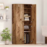 Highboard with Shelf Old Wood 80 x 39 x 178 cm Engineered wood 3365570