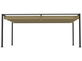 3 x 2m Retractable Pergola, Metal Pergola with Retractable Roof, Gazebo Canopy Shelter for Outdoor T3398P314130