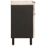 Bedside Cabinet White 50 x 33 x 60 cm Solid Mango Wood 4017875