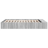 Bed Frame without Mattress Grey Sonoma 140x190 cm 3280585