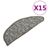 Carpet Stair Treads 15 pcs Anthracite 65x21x4 cm 149922