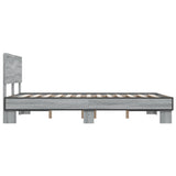 Bed Frame without Mattress Grey Sonoma 135x190 cm Double 3280210
