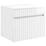 Bathroom Furniture Set High Gloss White Engineered Wood 3404314
