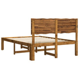 Double Bed Frame with Headboard ROSTOCK Natural 150 x 200 cm 3405417