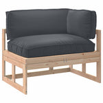 Pallet Cushion Set 3 pcs Anthracite 120 x 80 x 12 cm 3329089