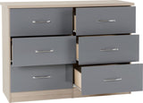 ZNTS Nevada 6 Drawer Chest 100-102-103