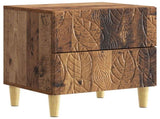 Bedside Table Old Wood 43 x 34.5 x 48 cm Engineered Wood 895001