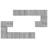10 Piece TV Cabinet Set Grey Sonoma Engineered Wood 3120306