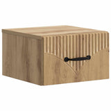 Wall-Mounted Bedside Cabinet 2 pcs Artisan Oak Engineered Wood 898954