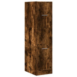 Apothecary Cabinet Smoked Oak 30x41x118 cm Engineered Wood 855164