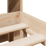 Bookcase Bed without Mattress 160x200 cm Solid Wood Pine 3322800