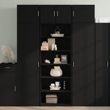 Highboard Black 70x41x185 cm Engineered Wood 3281688