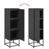 Highboard Black 36x39x123 cm Steel 846524