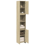 Bathroom Cabinet Sonoma Oak 30x30x183.5 cm Engineered Wood 849608