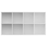 Book Cabinet White Engineered wood Medium Book Cabinet 800153