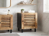 Bathroom Cabinet with Storage Brown and Black 38 x 33.5 x 58 cm 4018865