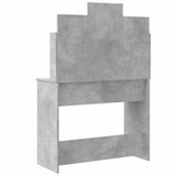 Dressing Table with LED Lights Concrete Grey 96x40x142 cm 837895