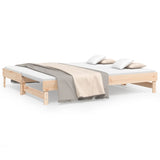 Pull-out Day Bed without Mattress 2x cm Solid Wood Pine 823384