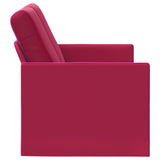 2 Seater Sofa Wine Red 150 x 81 x 82 cm Velvet 42041092