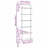 Bookshelf Artisan Oak 60 x 24 x 203 cm Engineered wood 879976