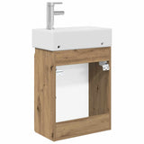 Bathroom Vanity Unit with Tap Artisan Oak 45.5 x 22.5 x 84 cm 889480