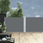 Retractable Side Awning Anthracite 100x1000 cm 48474