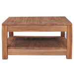 ZNTS Coffee Table 68x67x35 cm Solid Teak Wood 332859