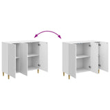 Sideboard High Gloss White 89 x 34.5 x 80 cm Engineered Wood 894649