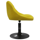 Swivel Dining Chairs 2 pcs Mustard Yellow Velvet 335334