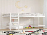 Kids'Loft Bed Frame White 107 x 200 cm Steel 42020772