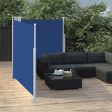 Retractable Side Awning Blue 160x600 cm 317998