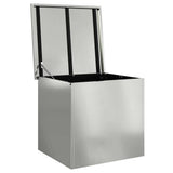 Outdoor Storage Box Silver 55 x 50.5 x 50 cm Steel 874579