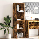 Bookcase Smoked Oak 40x30x152 cm Engineered Wood 857880