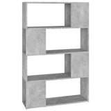 Book Cabinet Room Divider Concrete Grey 80x24x124.5cm Engineered Wood 809138