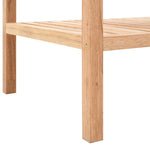 ZNTS Bathroom Shelf Solid Walnut Wood 100x40x65 cm 247100