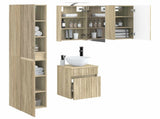 Bathroom Cabinet Set 5 pcs Sonoma Oak 40 x 10.5 x 60.5 cm 3407337