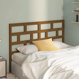 Bed Headboard Honey Brown 126x4x100 cm Solid Wood Pine 814187