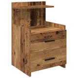 Bedside Cabinets 2 pcs with 2 Drawers Old Wood 40x36.5x62 cm 858647