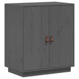 Sideboard Grey 65,5x40x75 cm Solid Wood Pine 820119