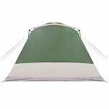 Cabin Tent with Roof Green 12-Person Polyester and Steel 42028571