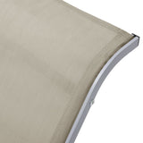Sunlounger Textilene and Aluminium Cream 310535