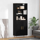 Highboard Black Oak 69.5 x 34 x 180 cm Engineered Wood 3416262