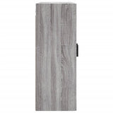 Wall Mounted Cabinet Grey Sonoma 69.5x34x90 cm Engineered Wood 830386