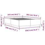 Bed Frame without Mattress Sonoma Oak 160x200 cm 3209690