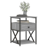 Bedside Cabinets 2 pcs Grey Sonoma 40x42x55 cm Engineered Wood 826080