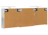 Bathroom Cabinet Set 3 pcs 126 x 16 x 62.5 cm Engineered wood 3403835