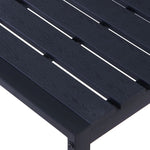 Garden Bench 120.5 cm PS Board Black 49492