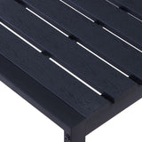 Garden Bench 120.5 cm PS Board Black 49492