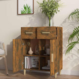 ZNTS Sideboard Smoked Oak 69.5x34x90 cm Engineered Wood 817357